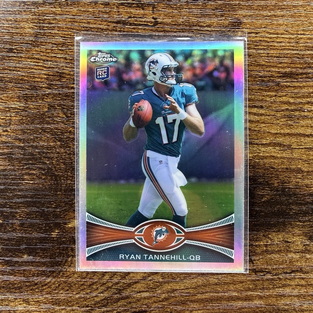 2012 Topps Chrome Ryan Tannehill Rookie RC #109 Refractor Miami Dolphins